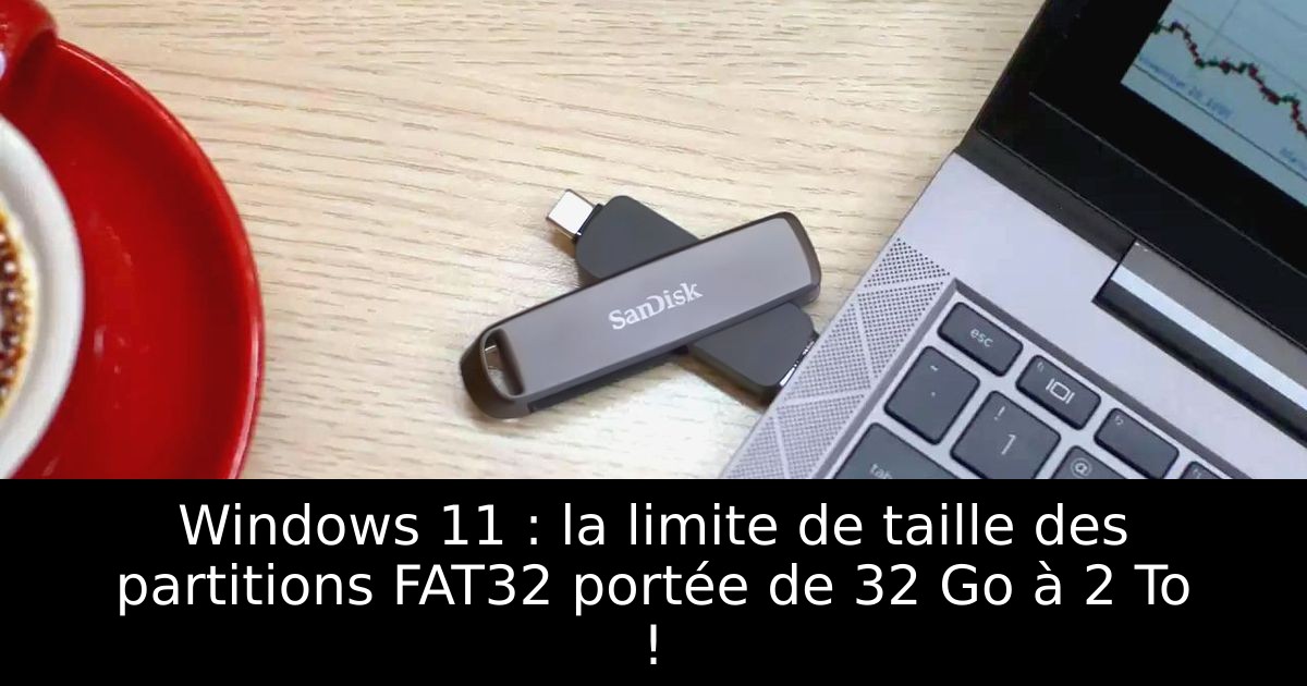 Windows 11 : la limite de taille des partitions FAT32 portée de 32 Go à 2 To !