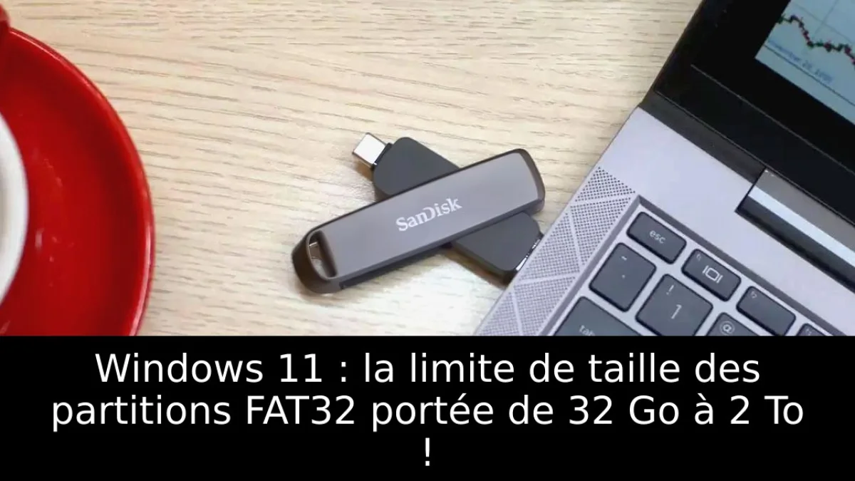 Windows 11 : la limite de taille des partitions FAT32 portée de 32 Go à 2 To !
