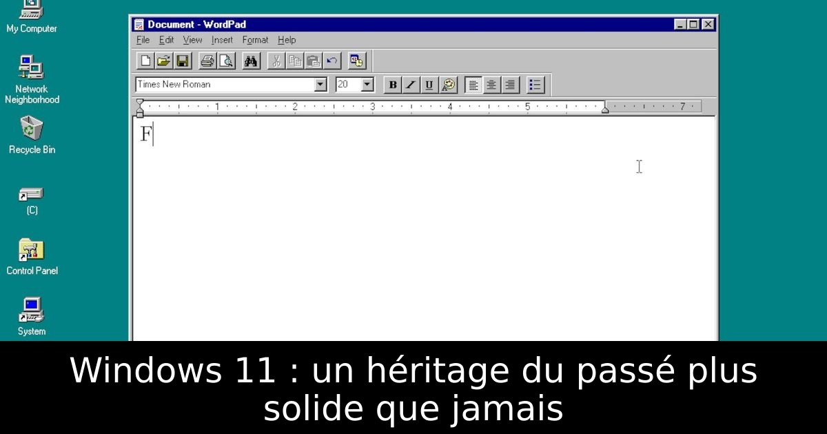 Windows 11 : un héritage du passé plus solide que jamais