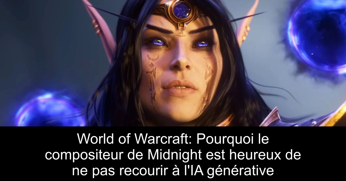 World of Warcraft: Pourquoi le compositeur de Midnight est heureux de ne pas recourir à l'IA générative
