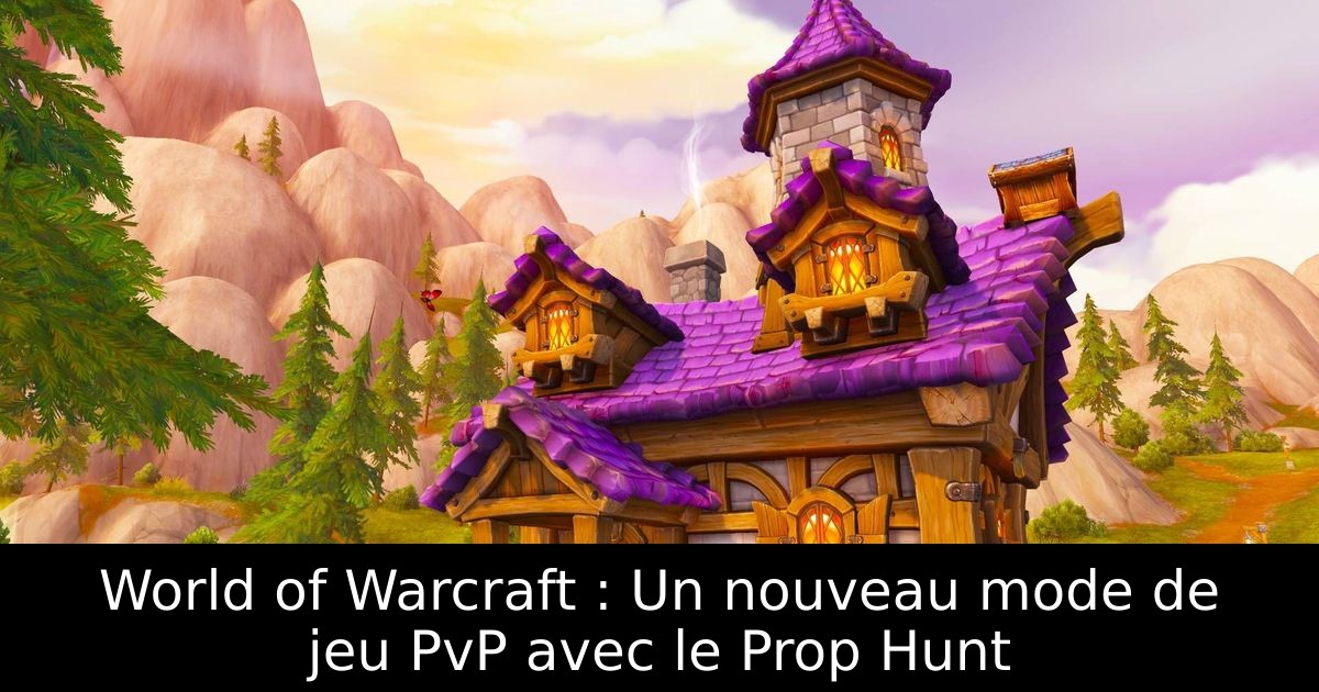 World of Warcraft : Un nouveau mode de jeu PvP avec le Prop Hunt