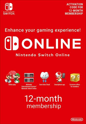 Abonnement de 12 mois au Nintendo Switch Online (dématérialisé)