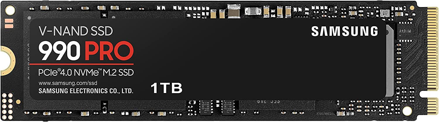 SSD Interne NVMe M.2 PCIe 4.0 Samsung 990 Pro (MZ-V9P1T0BW) - 1To