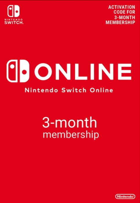 Abonnement de 3 mois au Nintendo Switch Online (Dématérialisé)