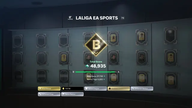 EA Sports FC 27 Ultimate Team : mur du centre de l'album