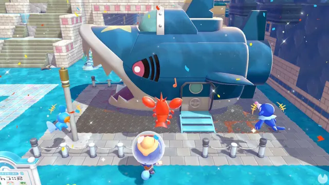 Pokémon Pokopia Fonds-Bulleux – sous-marin Sharpedo
