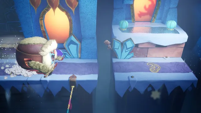 Sackboy A Big Adventure – niveau de plateforme coloré sur PC