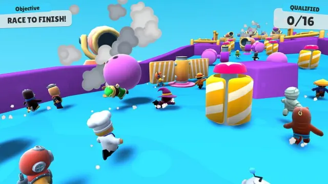 Stumble Guys – parcours d’obstacles avec canons