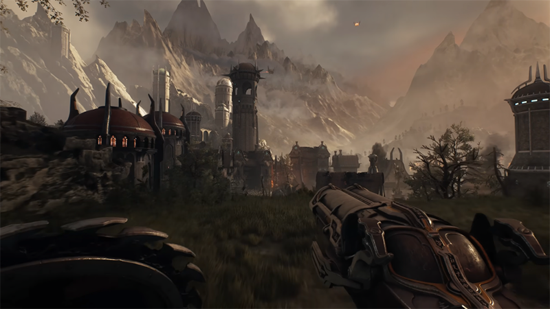DOOM : The Dark Ages arme en main