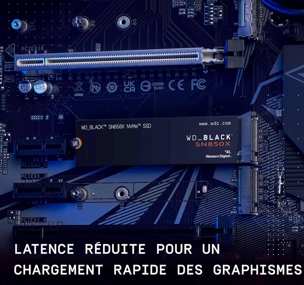  WD_BLACK SN850X SSD 4 To chargement rapide