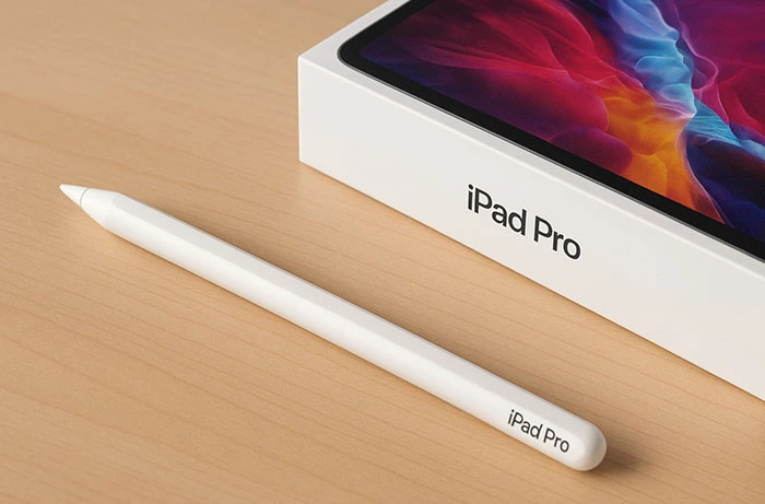 Apple Pencil Pro sur un bureau