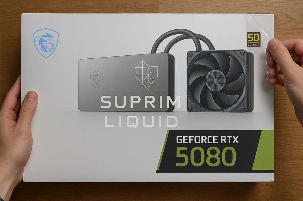 Déballage de la RTX 5080 SUPRIM