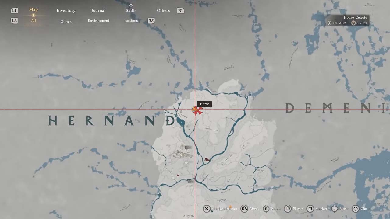 Carte Comment voyager rapidement dans Crimson Desert