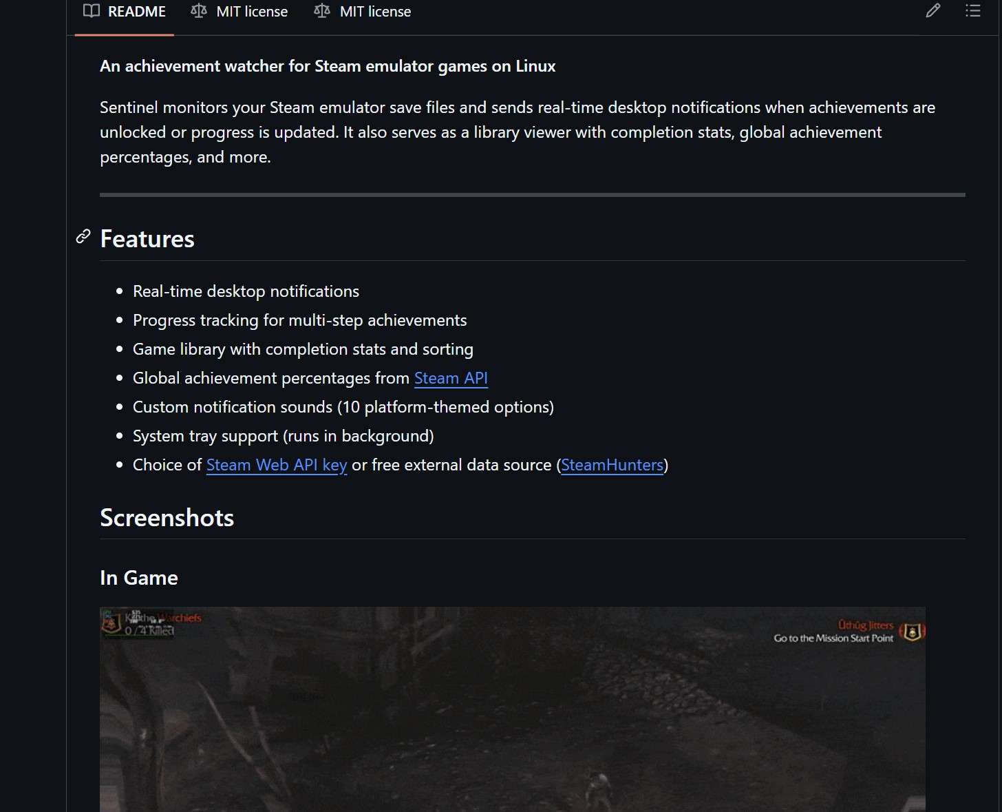 Fonctionnalités de Sentinel linux