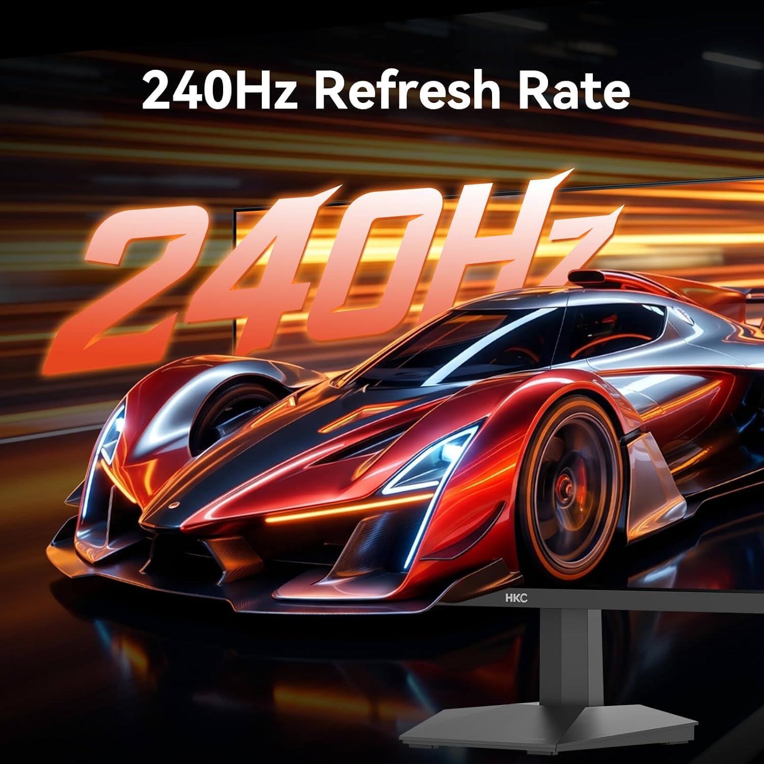HKC IDEU-G27H3D écran gaming 27 pouces 240 Hz, visuel de la fiche produit Amazon