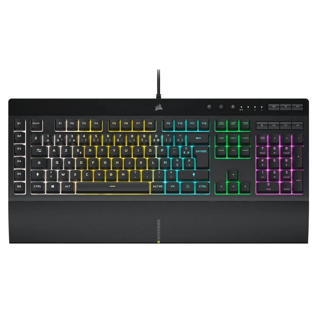 Corsair K55 RGB PRO FR, clavier gaming AZERTY, visuel fabricant
