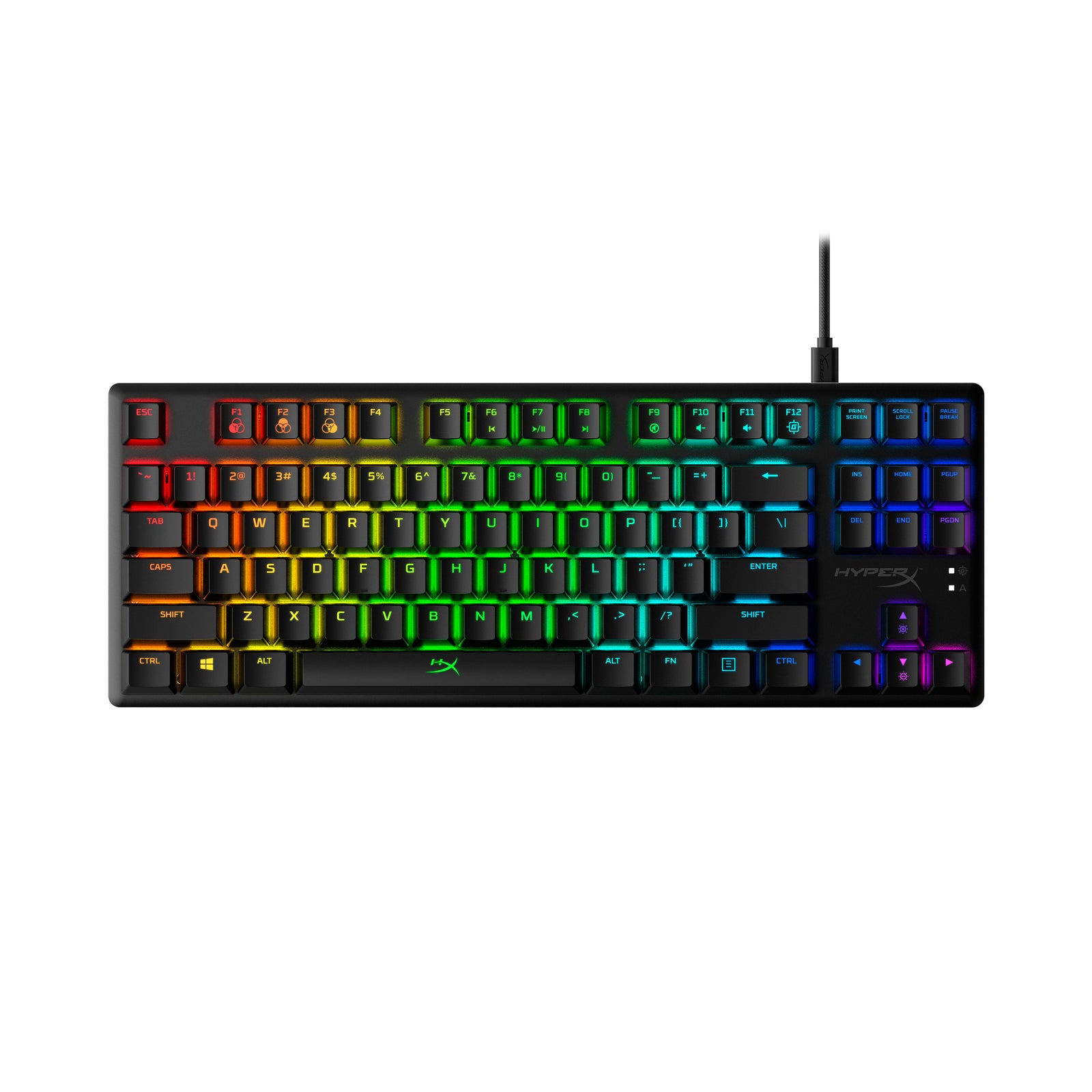 HyperX Alloy Origins Core, visuel fabricant, configuration QWERTY US