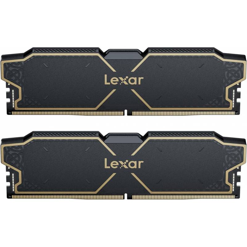 Kit de deux barrettes Lexar THOR OC DDR5 32 Go 6000 MT/s CL38 noir