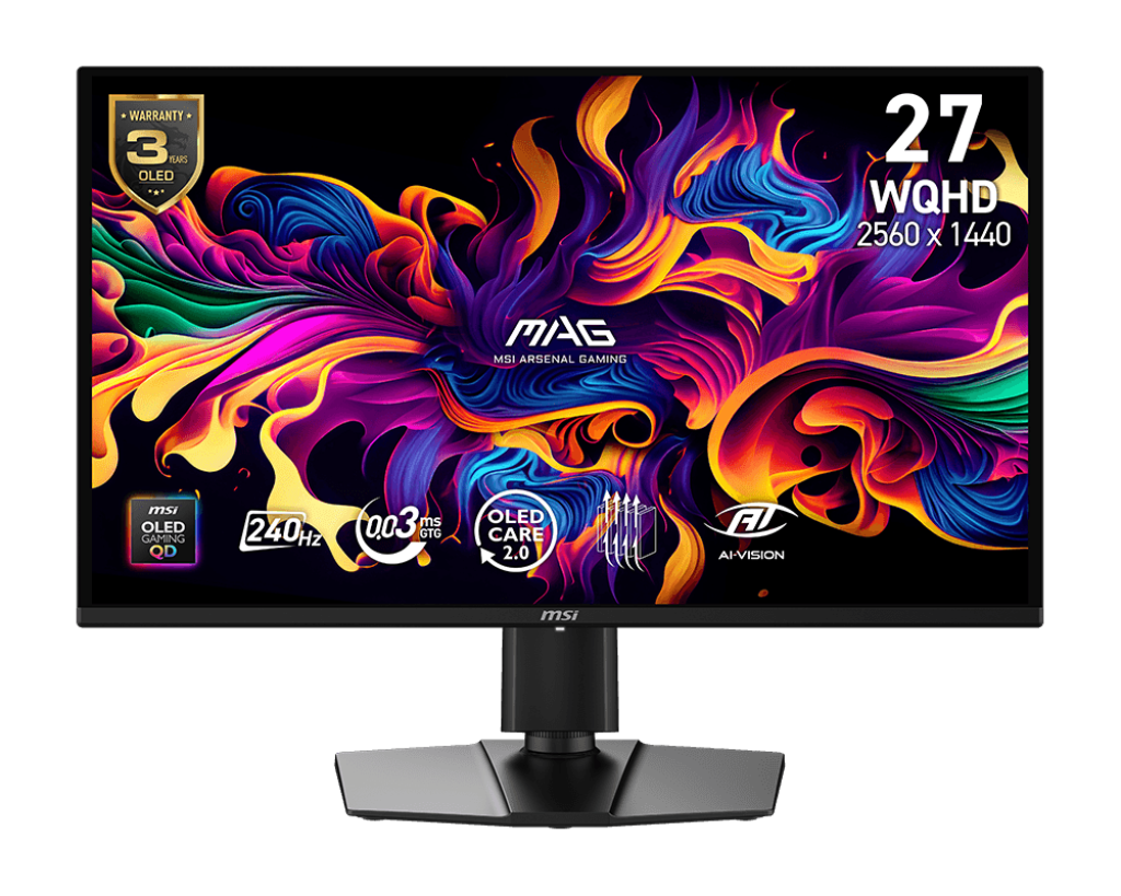 MSI MAG 274QP QD-OLED X24, écran gaming WQHD 240 Hz
