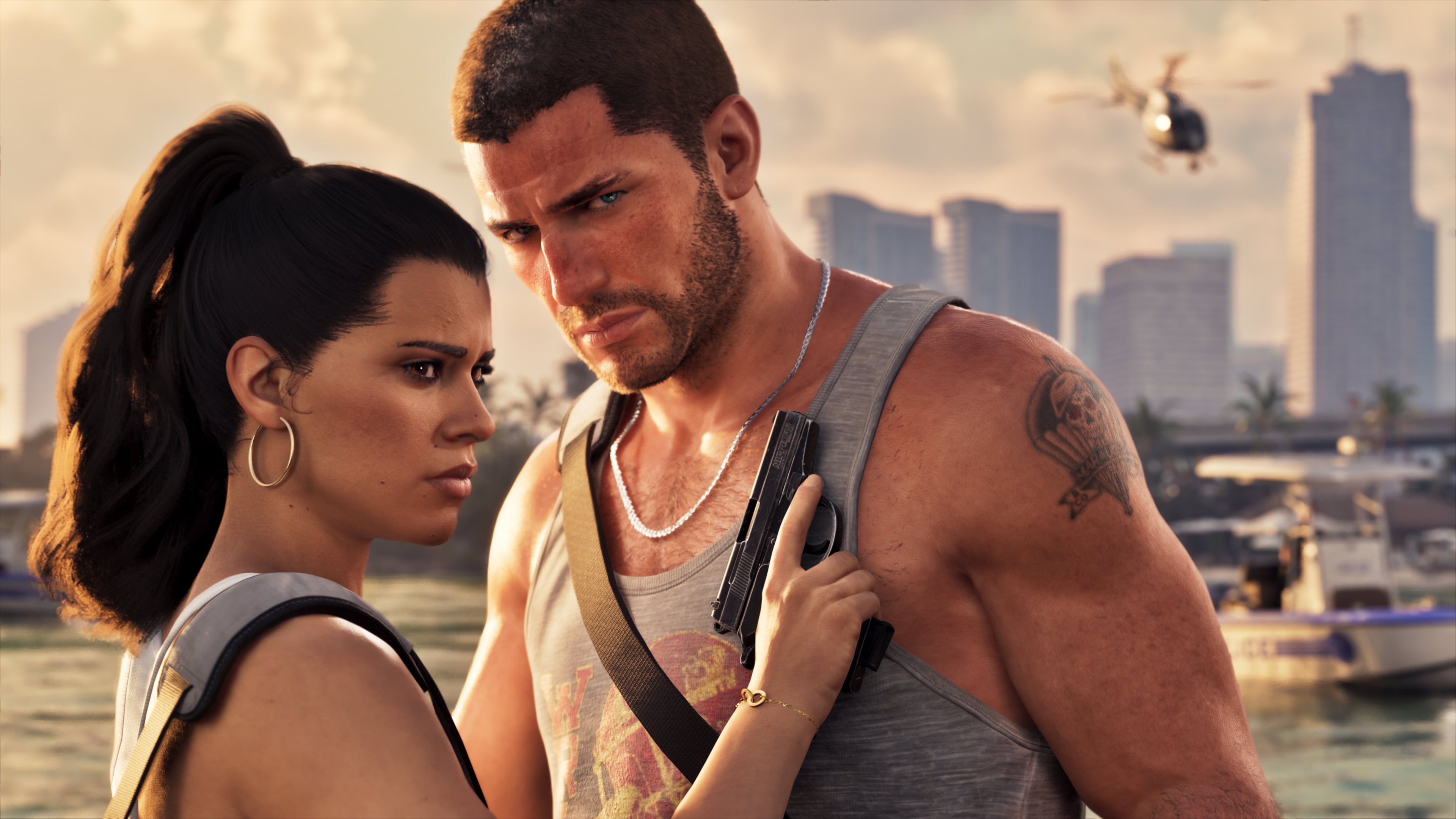 GTA 6 - Jason et Lucia dans une capture officielle Rockstar