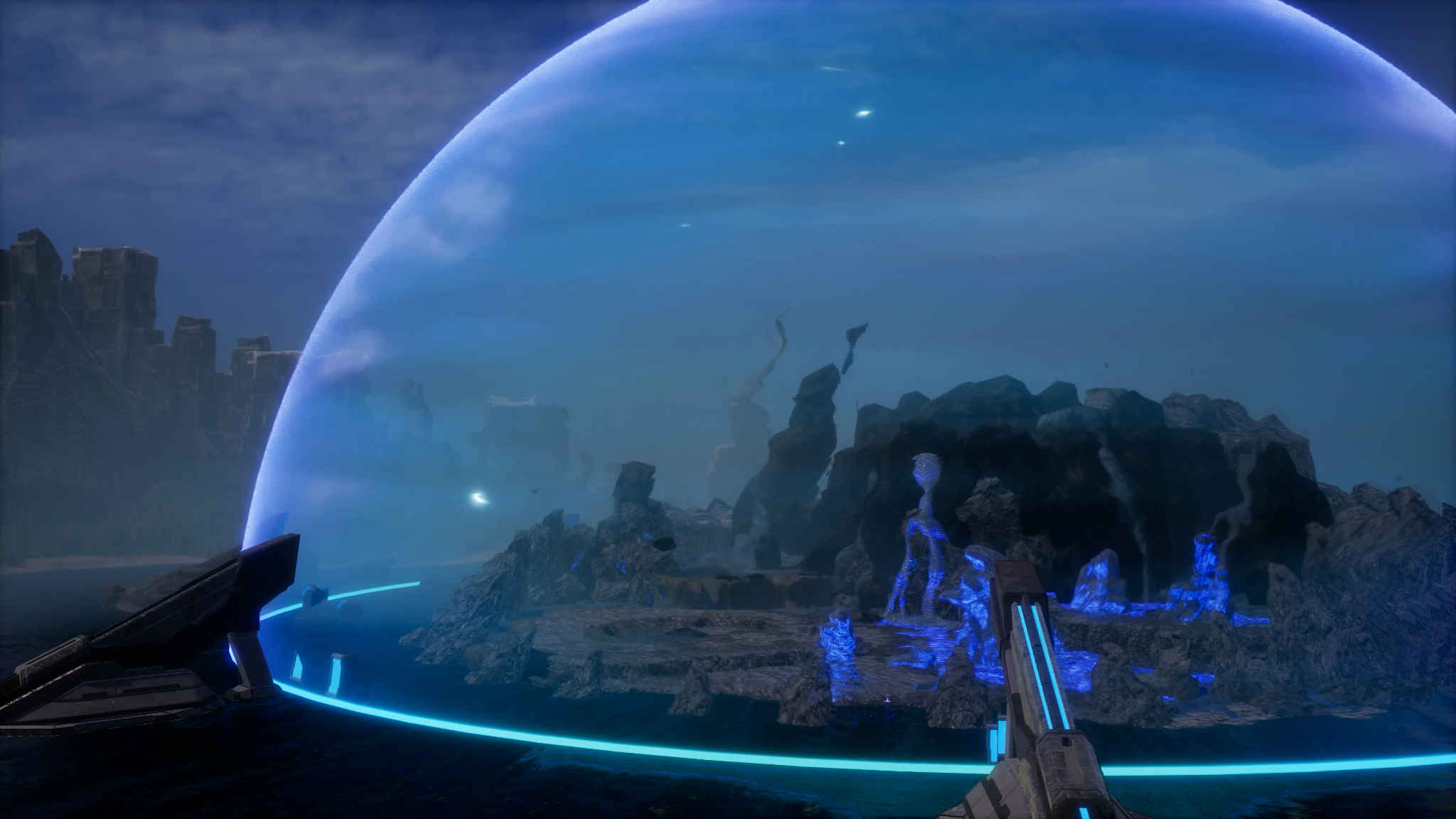 Palworld 1.0 : zone de jeu issue des captures officielles de la mise à jour